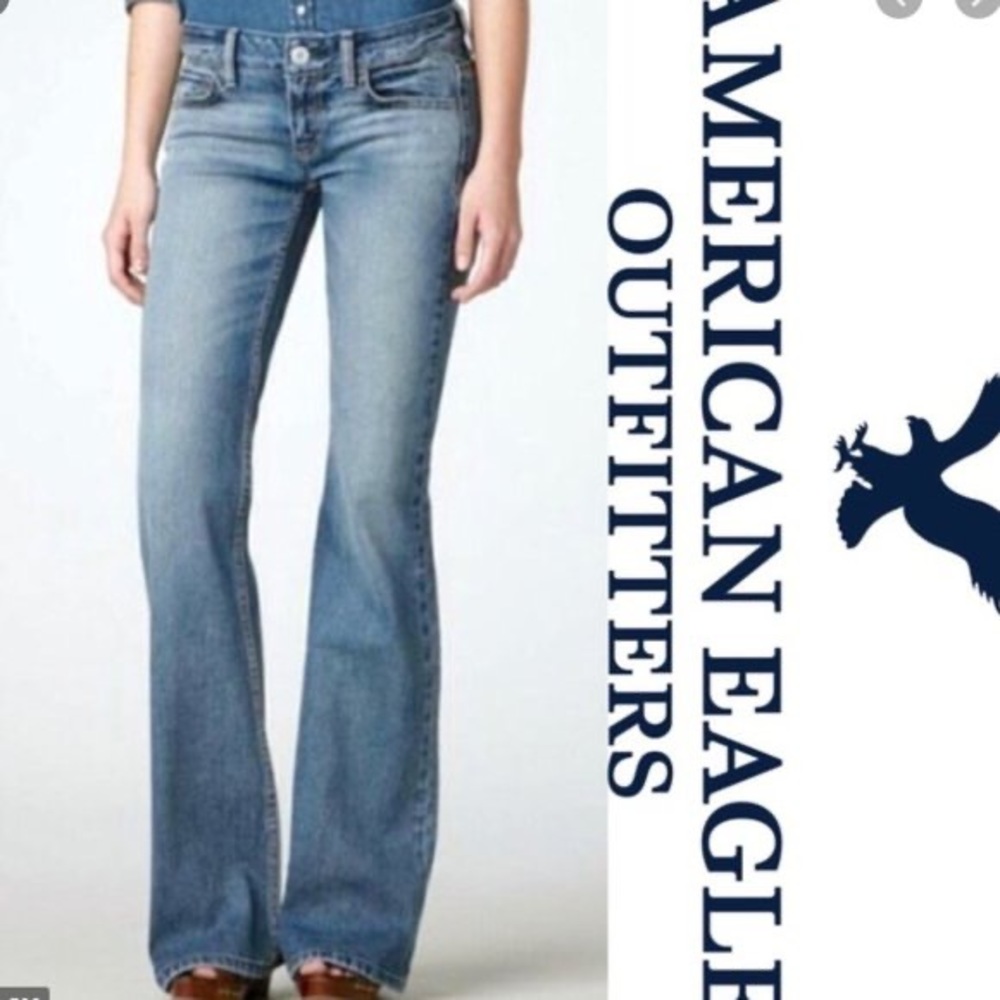 American Eagle Hipster jeans with a flared leg in 10 Long
